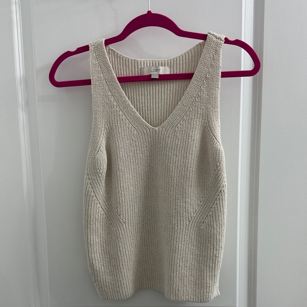 LOFT Women's Cream Sweater